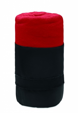 Logo trade promotional items picture of: RPET fleece travel blanket