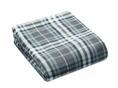Logo trade promotional giveaways picture of: RPET fleece travel blanket