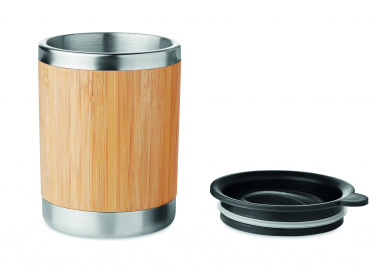 Logo trade promotional merchandise picture of: Tumbler in bamboo cover 250ml