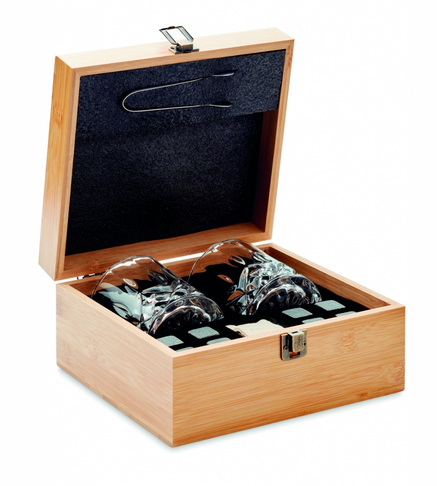 Logotrade promotional merchandise photo of: Whisky set in bamboo box