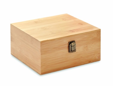 Logo trade advertising products picture of: Whisky set in bamboo box