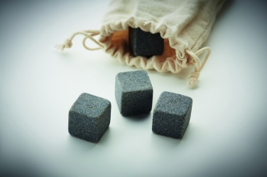 Logo trade advertising product photo of: 4 stone ice cubes in  pouch