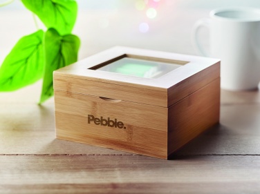 Logo trade promotional merchandise picture of: Bamboo tea box