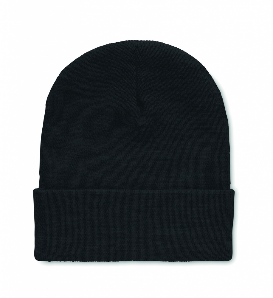 Logotrade corporate gift picture of: Beanie in RPET with cuff