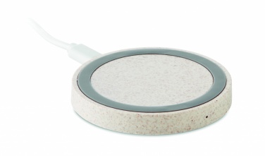 Logo trade corporate gift photo of: Wheat straw/ABS charger 5W