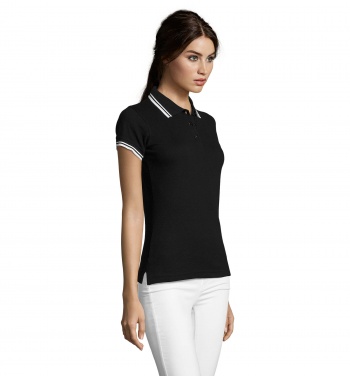 Logo trade promotional giveaways image of: PASADENA women polo 200g