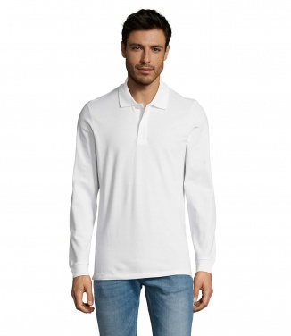 Logo trade business gifts image of: PERFECT LSL MEN POLO 180
