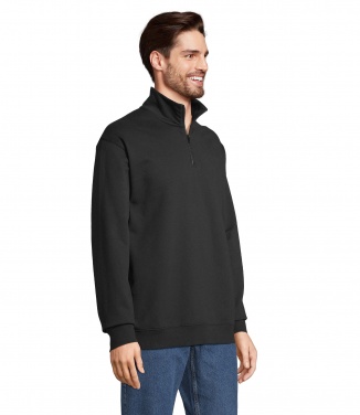 Logo trade promotional products image of: CONRAD Sweat Zip Collar