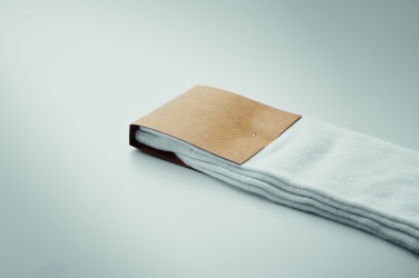 Logo trade business gift photo of: Pair of socks in gift box L