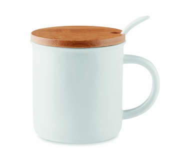 Logotrade promotional gift image of: Porcelain mug with spoon