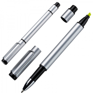 Logo trade corporate gifts image of: Metal duo pen GETAFE