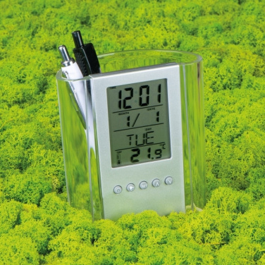 Logo trade advertising products picture of: Acrylic desk pen holder MADRID