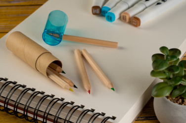 Logo trade promotional items picture of: Wooden crayons BECKY