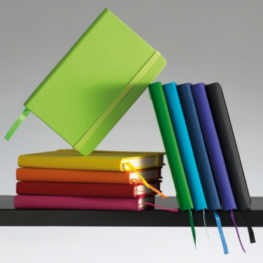 Logo trade promotional merchandise picture of: A6 note book LUBECK