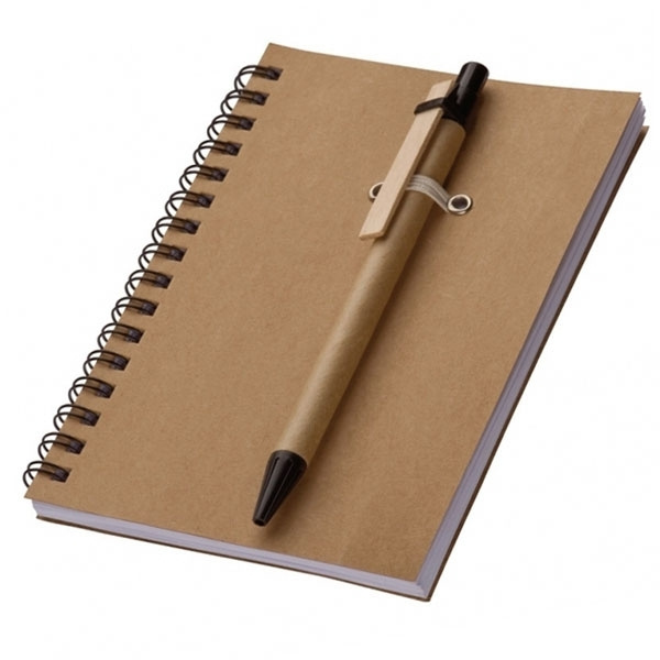 Logo trade promotional merchandise image of: A6 ECO Notepad KEYSTONE