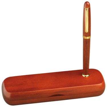 Logotrade promotional gift picture of: Rosewood writing set OXFORD