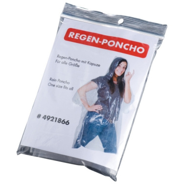 Logo trade promotional items picture of: Emergency poncho TOURS