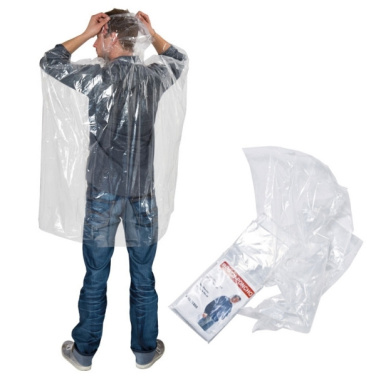 Logo trade business gift photo of: Emergency poncho TOURS