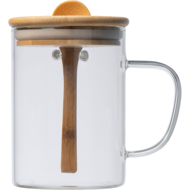 Logo trade corporate gift photo of: Glass mug JACKSON 420 ml