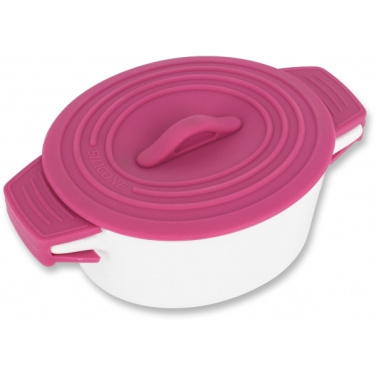 Logo trade corporate gifts picture of: Porcelain pot with silicone lid DELHI