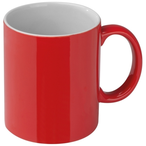 Logo trade corporate gifts image of: Ceramic cup LISSABON 300 ml
