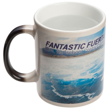Logo trade corporate gifts image of: Colour-changing sublimation mug SIRMIONE 300 ml