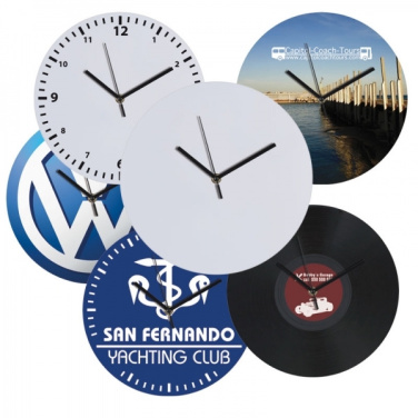 Logo trade corporate gifts image of: Wall clock with allover clock face VENICE