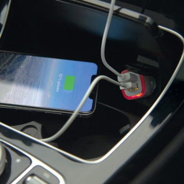 Logo trade promotional merchandise picture of: USB charging adapter KFZ FRUIT