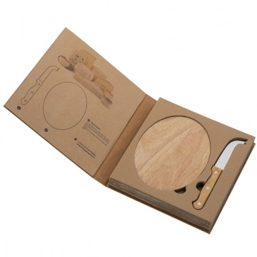 Logotrade promotional giveaway image of: Cheese chopping board with knife GOUDA