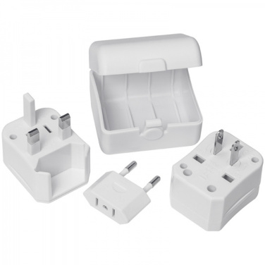 Logo trade business gift photo of: Travel adapter PERU