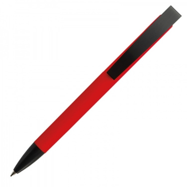Logotrade business gift image of: Metal ballpen soft touch BRESCIA