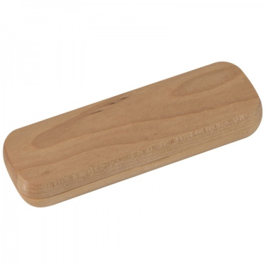Logo trade corporate gift photo of: Wooden writing set ballpen and roller INDIANAPOLIS