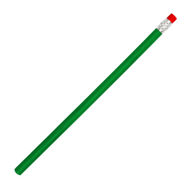 Logo trade business gifts image of: Pencil with eraser HICKORY