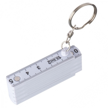 Logo trade promotional product photo of: Keyring with 0,5m ruler
