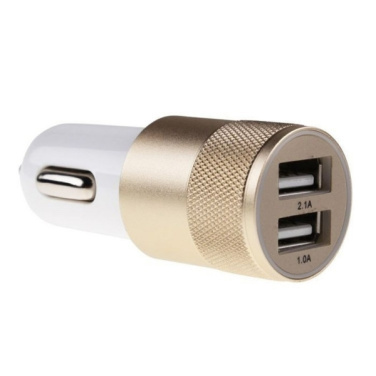 Logo trade advertising products image of: Metal car charger