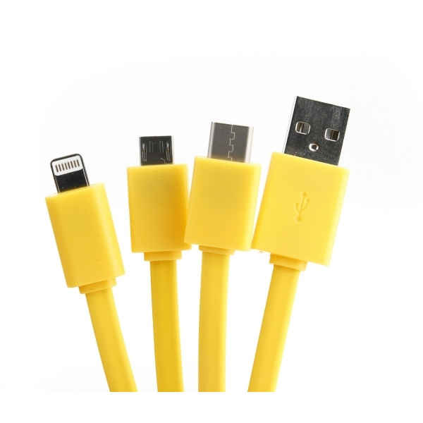 Logo trade promotional items picture of: Personalized charging cable 3in1