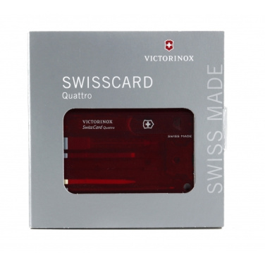 Logotrade advertising product picture of: SwissCard Quattro Victorinox