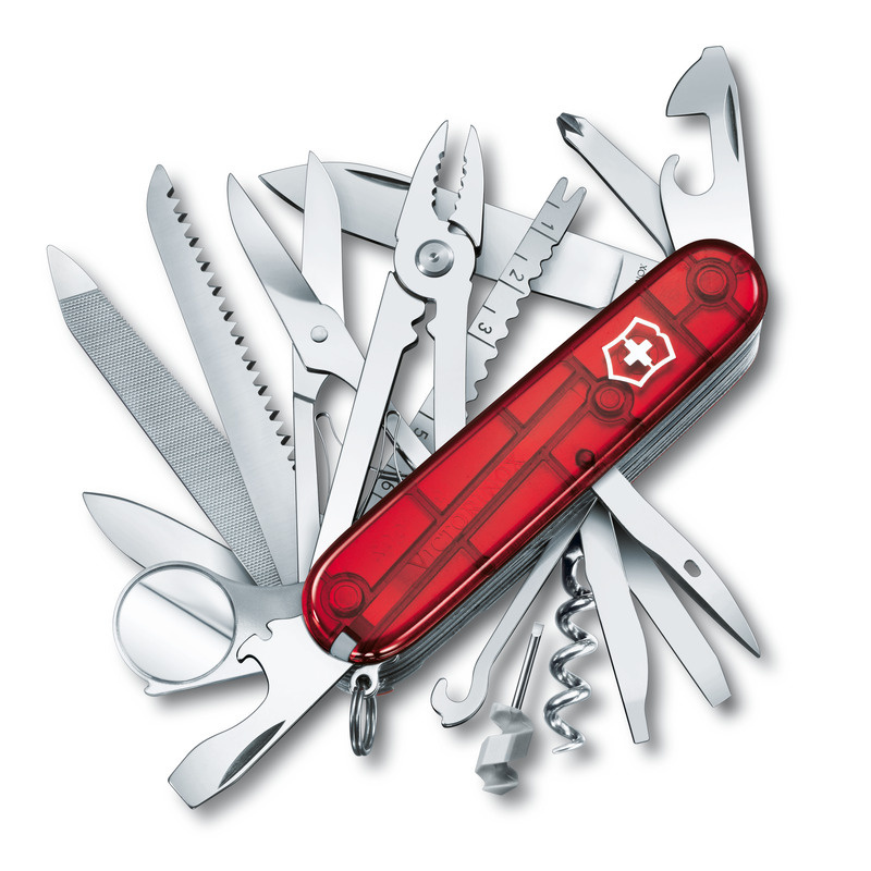 Logo trade promotional gift photo of: Pocket knife SwissChamptransparent Victorinox