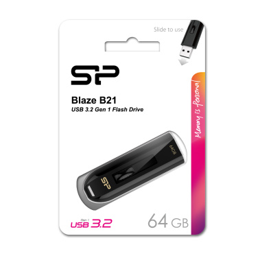 Logo trade promotional giveaways image of: Pendrive Silicon Power Blaze B21 3.1