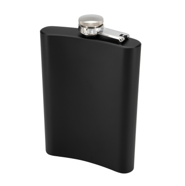 Logotrade promotional product picture of: Hip flask OLYMPOS Schwarzwolf