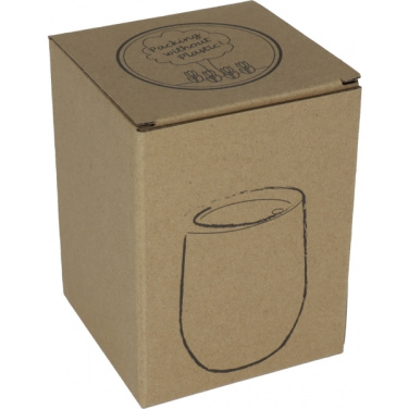 Logo trade advertising products image of: Stainless steel mug with wooden look BRIGHTON 380 ml