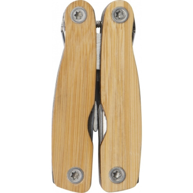 Logo trade promotional merchandise image of: Multifunction tool bamboo LEEDS