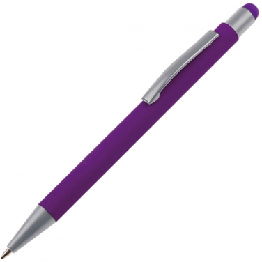 Logo trade advertising products picture of: Metal ballpen touch pen soft touch SALT LAKE CITY