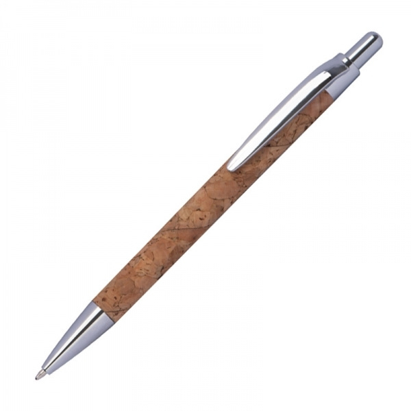 Logo trade promotional products picture of: Cork pen KINGSWOOD