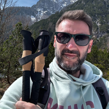 Logotrade promotional products photo of: Trekking poles DENALI Schwarzwolf