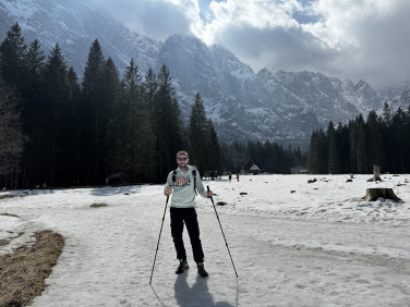 Logotrade promotional merchandise photo of: Trekking poles DENALI Schwarzwolf