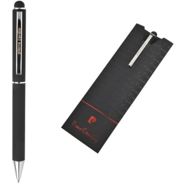 Logo trade promotional giveaways picture of: Metal ballpoint pen, touch pen, soft touch CLAUDIE Pierre Cardin