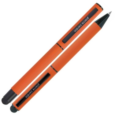 Logotrade promotional product image of: Writing set touch pen, soft touch CELEBRATION Pierre Cardin