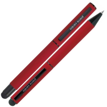 Logotrade promotional item image of: Writing set touch pen, soft touch CELEBRATION Pierre Cardin