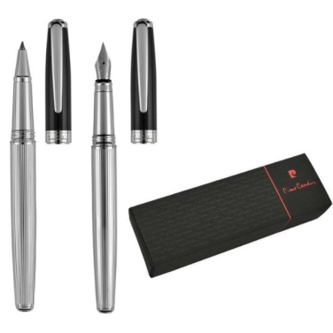 Logotrade promotional product image of: Writing set fountain pen & roller CHRISTOPHE Pierre Cardin